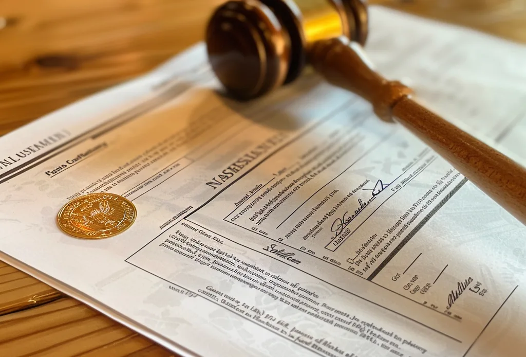 Ejemplo de citación judicial con la fecha de la corte destacada.
